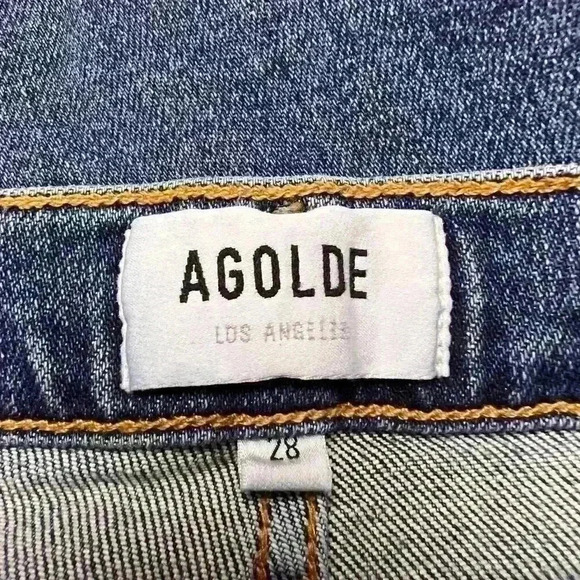 Agolde Sophie Ankle Mid Rise Skinny Jeans Size 28 - Picture 7 of 9